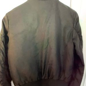 Aritzia The Group Babaton Black Nylon Short Bomber Jacket XS